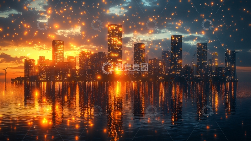 高清大图下载【趣麦麦图】火焰之城