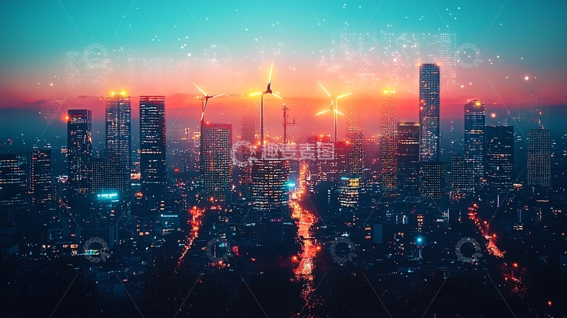 高清大图下载【趣麦麦图】未来都市夜景226