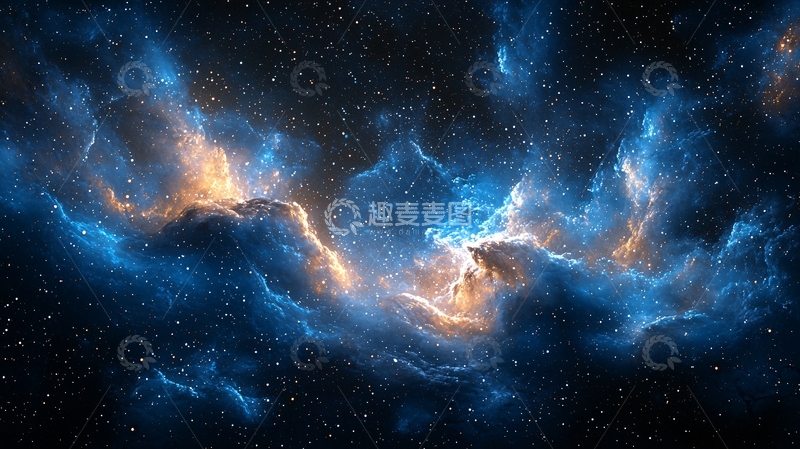 高清大图下载【趣麦麦图】蓝色星云