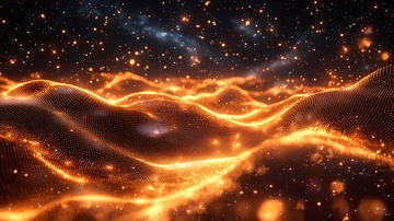 燃烧的宇宙山脉