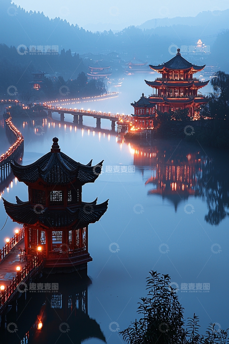 高清大图下载【趣麦麦图】水墨江南