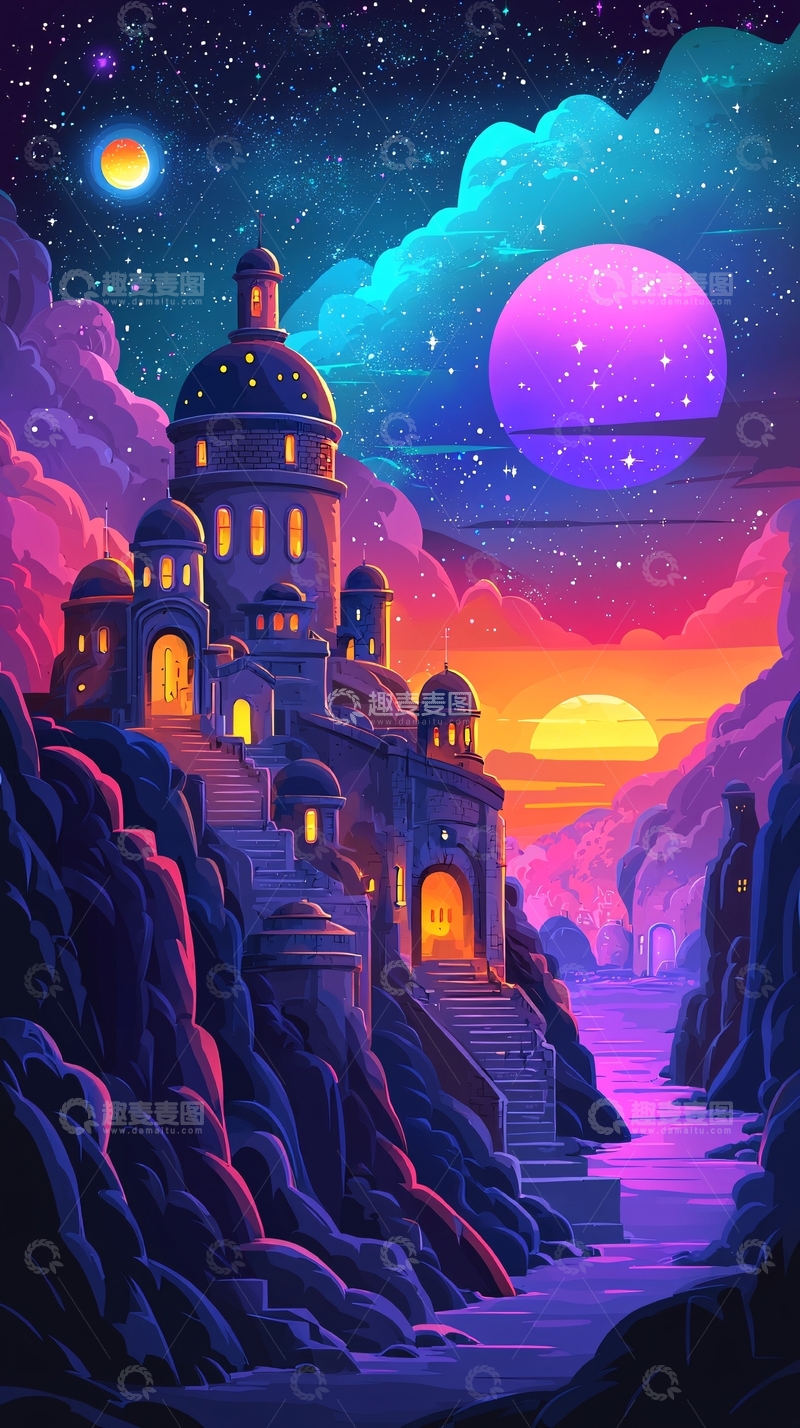 高清大图下载【趣麦麦图】梦幻城堡