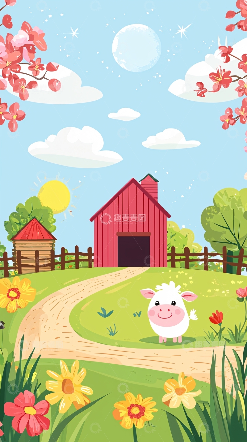 高清大图下载【趣麦麦图】卡通农场