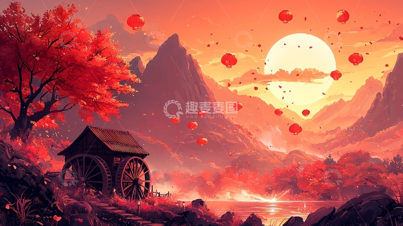 高清大图下载【趣麦麦图】红叶秋景