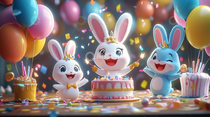 高清大图下载【趣麦麦图】卡通兔子