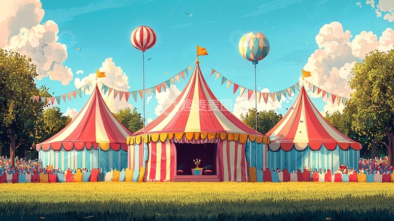 高清大图下载【趣麦麦图】梦幻马戏团