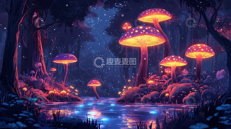 高清大图下载【趣麦麦图】梦幻森林