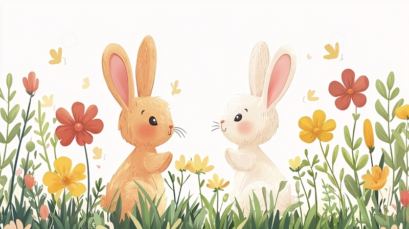 高清大图下载【趣麦麦图】卡通兔子