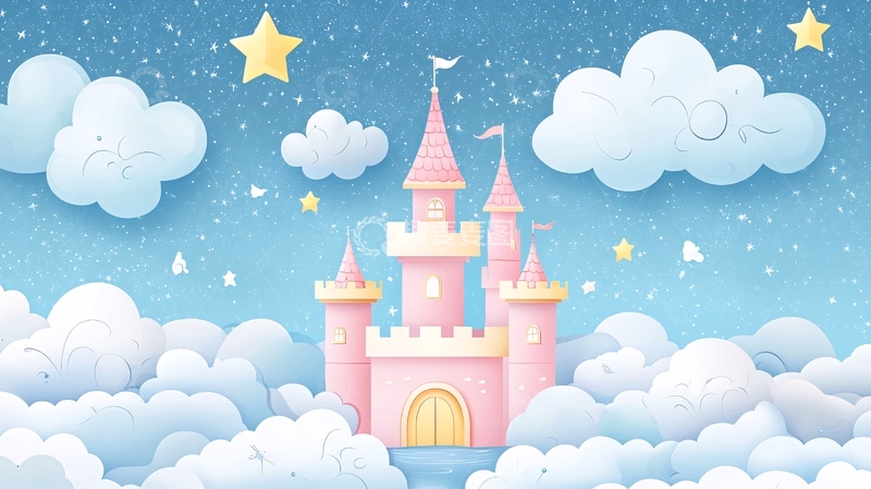 高清大图下载【趣麦麦图】粉色城堡