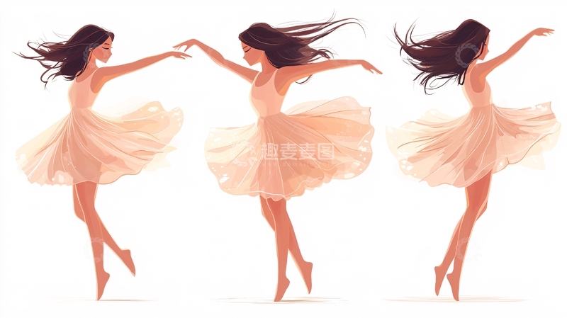 高清大图下载【趣麦麦图】旋转舞者