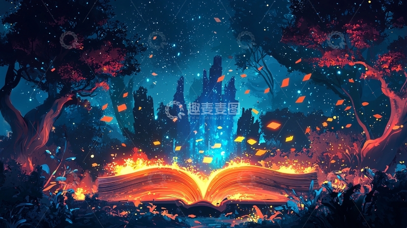 高清大图下载【趣麦麦图】梦幻森林魔法书