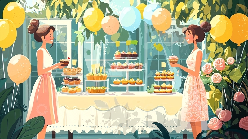 高清大图下载【趣麦麦图】花园派对