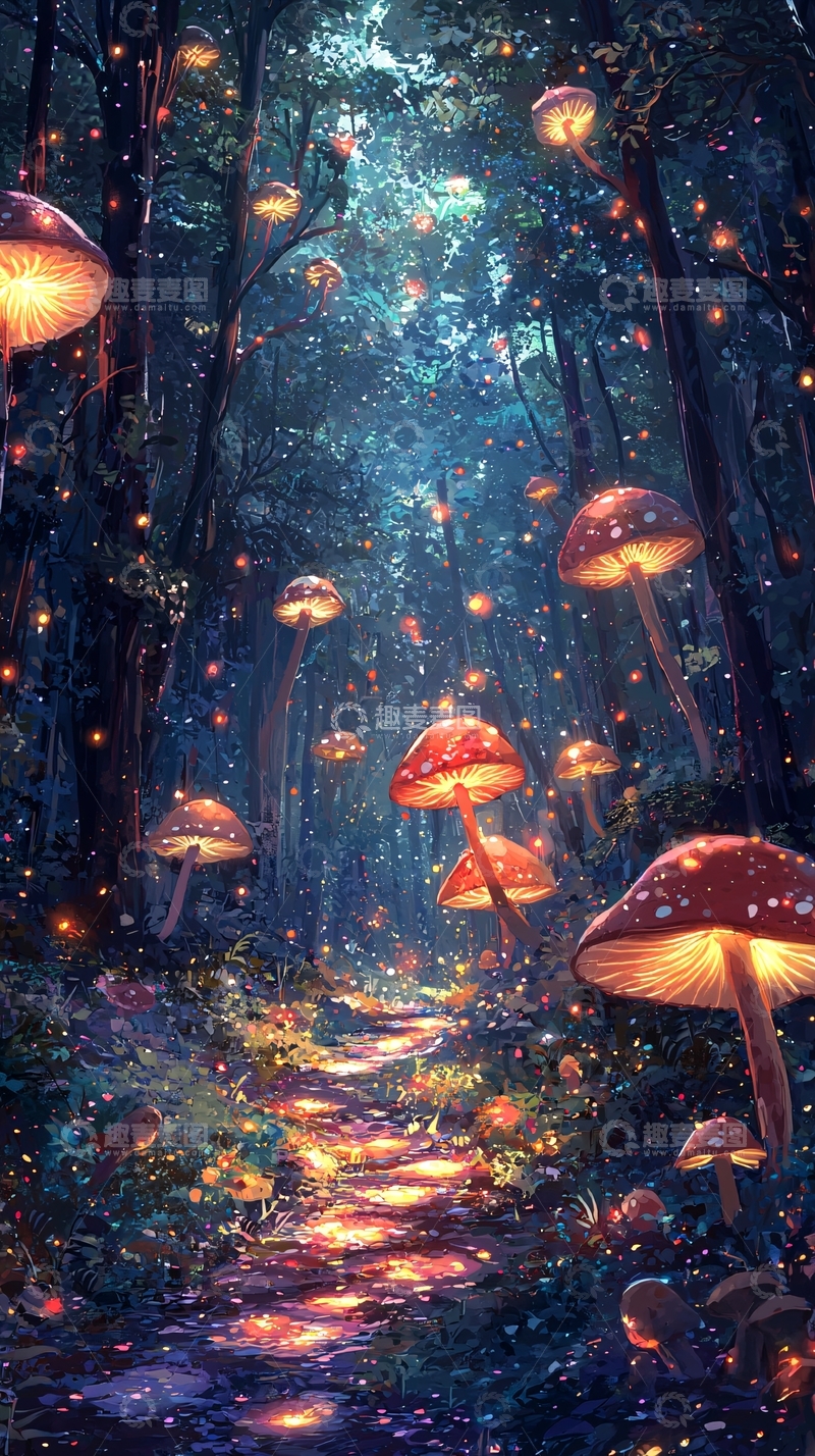 高清大图下载【趣麦麦图】梦幻森林小路68