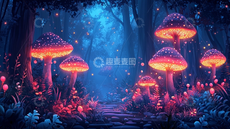 高清大图下载【趣麦麦图】梦幻森林