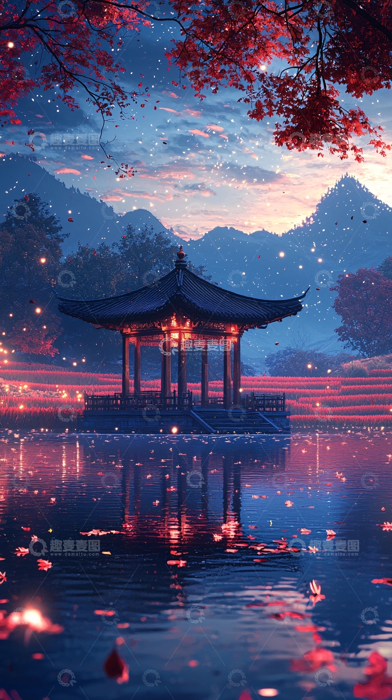 高清大图下载【趣麦麦图】水墨画风格