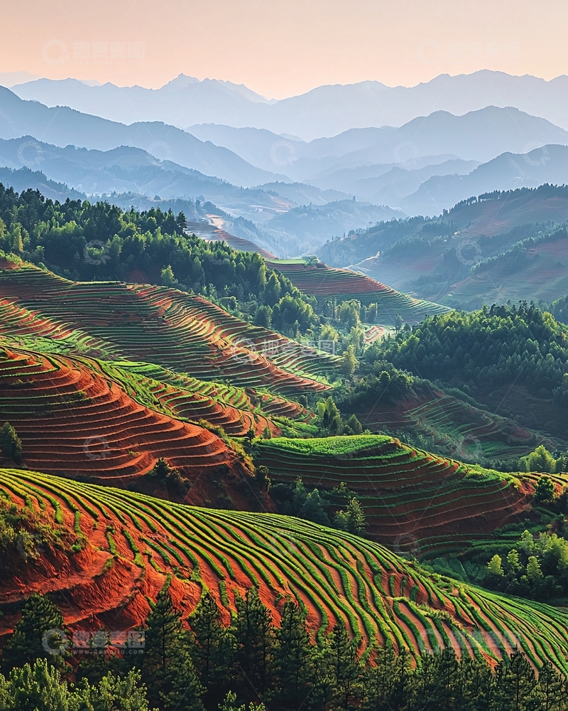 高清大图下载【趣麦麦图】梯田景色