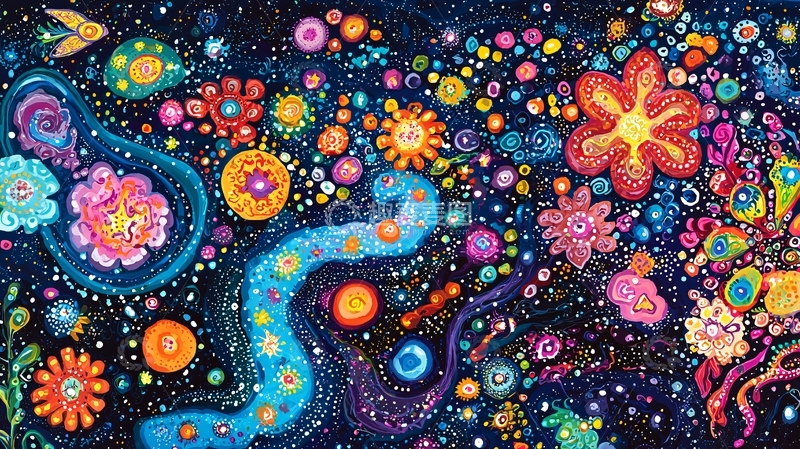 高清大图下载【趣麦麦图】绚丽多彩的宇宙奇幻图