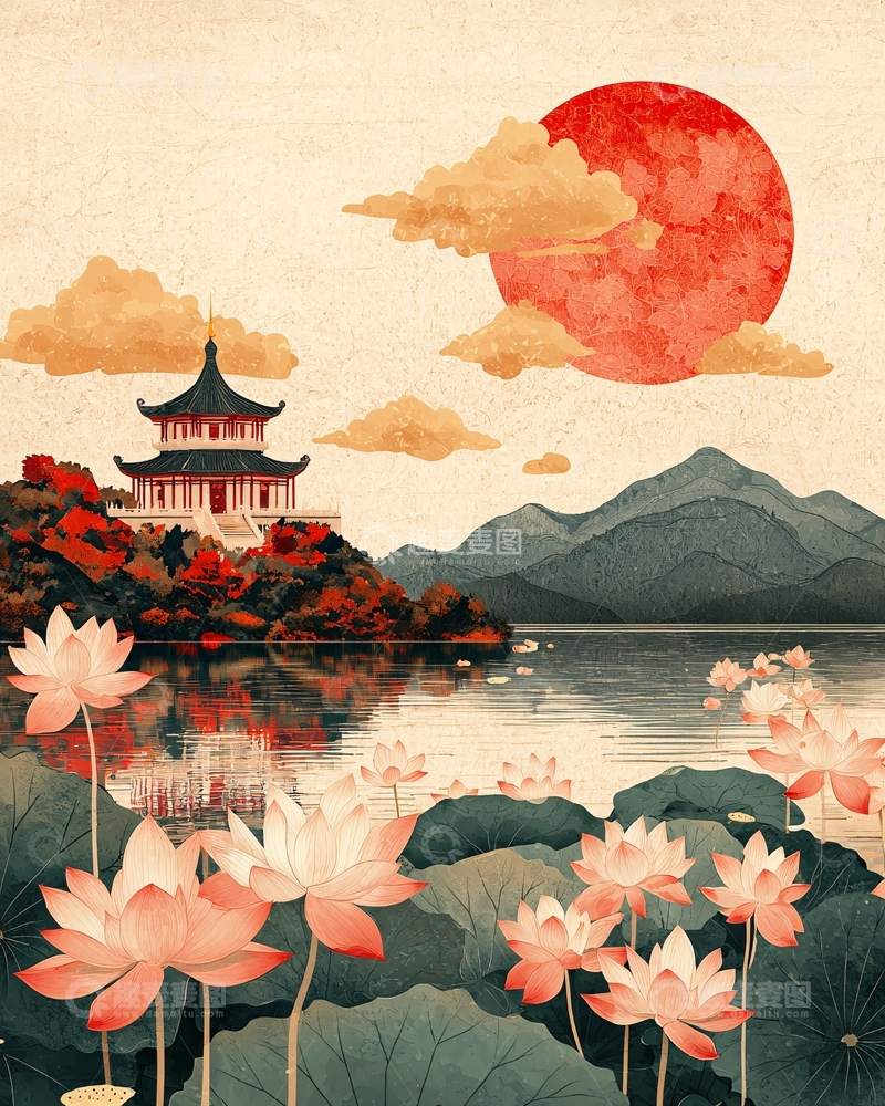 高清大图下载【趣麦麦图】水墨画