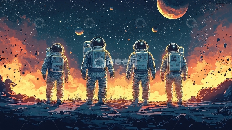 高清大图下载【趣麦麦图】宇宙灾难