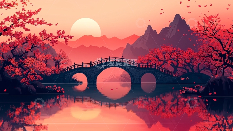 高清大图下载【趣麦麦图】水墨画风格