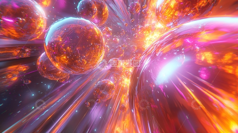 高清大图下载【趣麦麦图】光球隧道