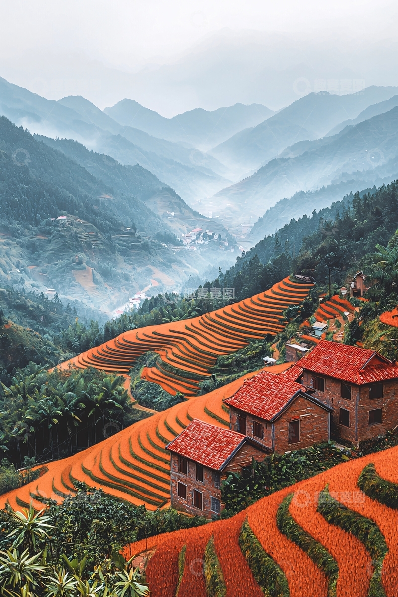 高清大图下载【趣麦麦图】梯田风光18