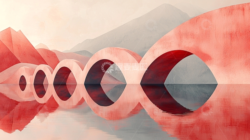 高清大图下载【趣麦麦图】抽象水彩画