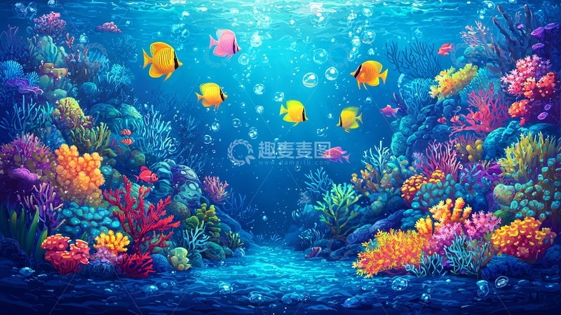 高清大图下载【趣麦麦图】海底世界