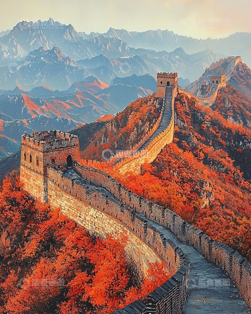 高清大图下载【趣麦麦图】长城秋景