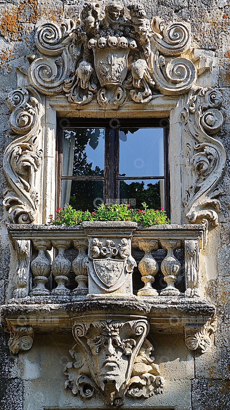 高清大图下载【趣麦麦图】巴洛克风格窗户