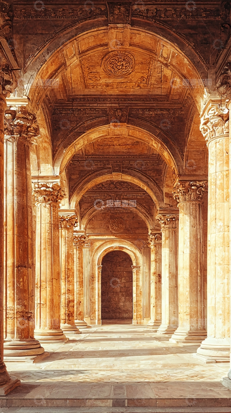 高清大图下载【趣麦麦图】拱形长廊
