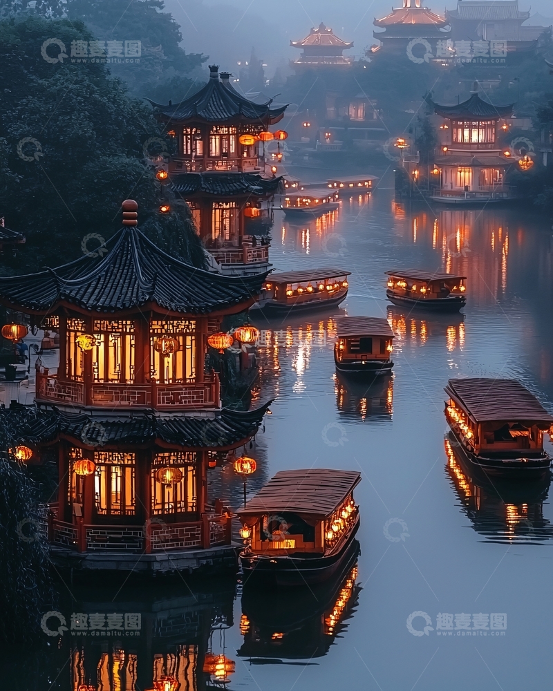 高清大图下载【趣麦麦图】水墨江南