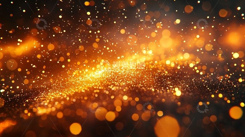 高清大图下载【趣麦麦图】黑夜中闪耀的金色火花