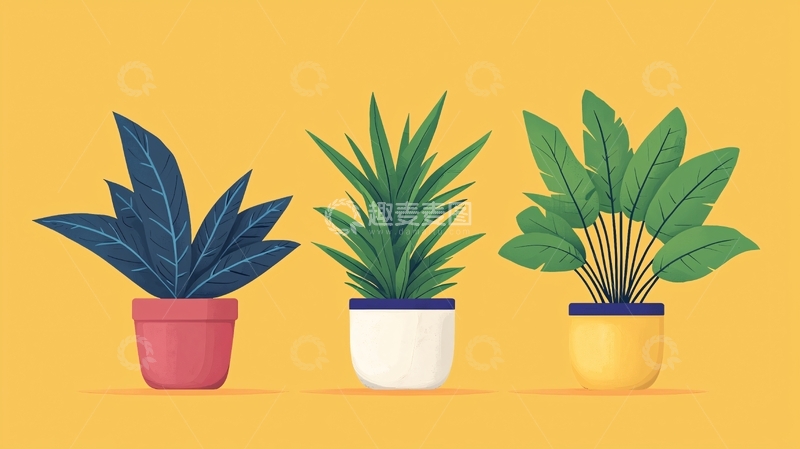 高清大图下载【趣麦麦图】室内盆栽植物