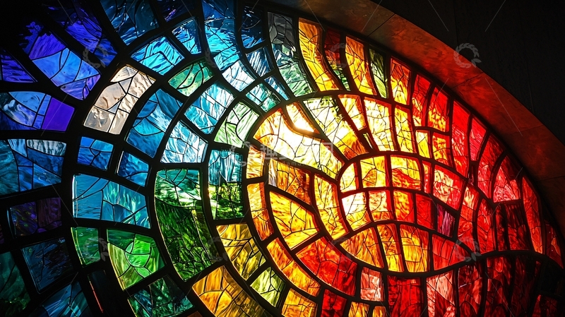 高清大图下载【趣麦麦图】彩色玻璃窗