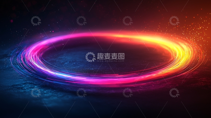 高清大图下载【趣麦麦图】光环漩涡的抽象背景