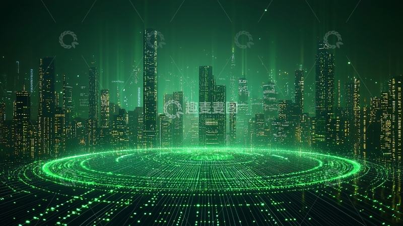 高清大图下载【趣麦麦图】绿色未来都市