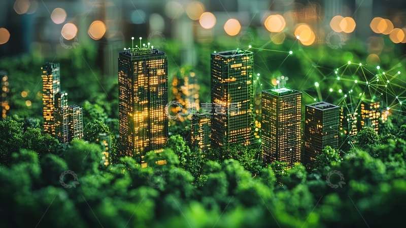 高清大图下载【趣麦麦图】绿色城市