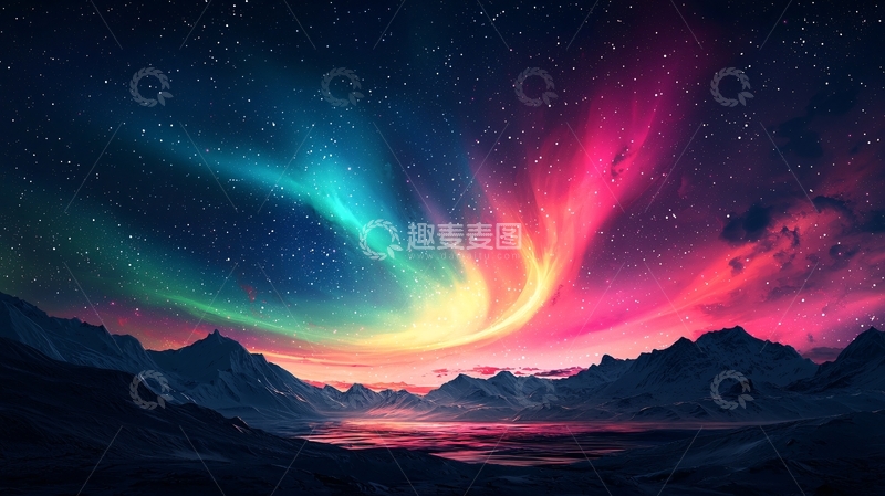 高清大图下载【趣麦麦图】极光