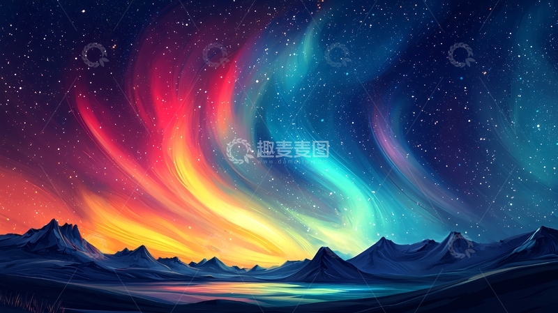 高清大图下载【趣麦麦图】极光