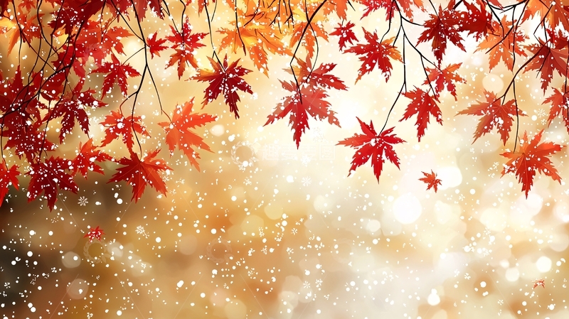 高清大图下载【趣麦麦图】秋叶背景图