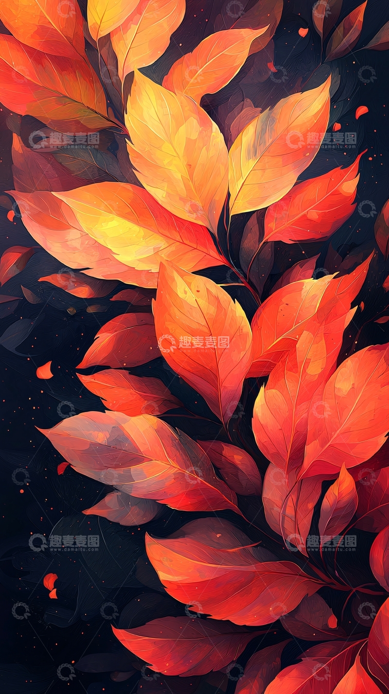 高清大图下载【趣麦麦图】秋季红叶