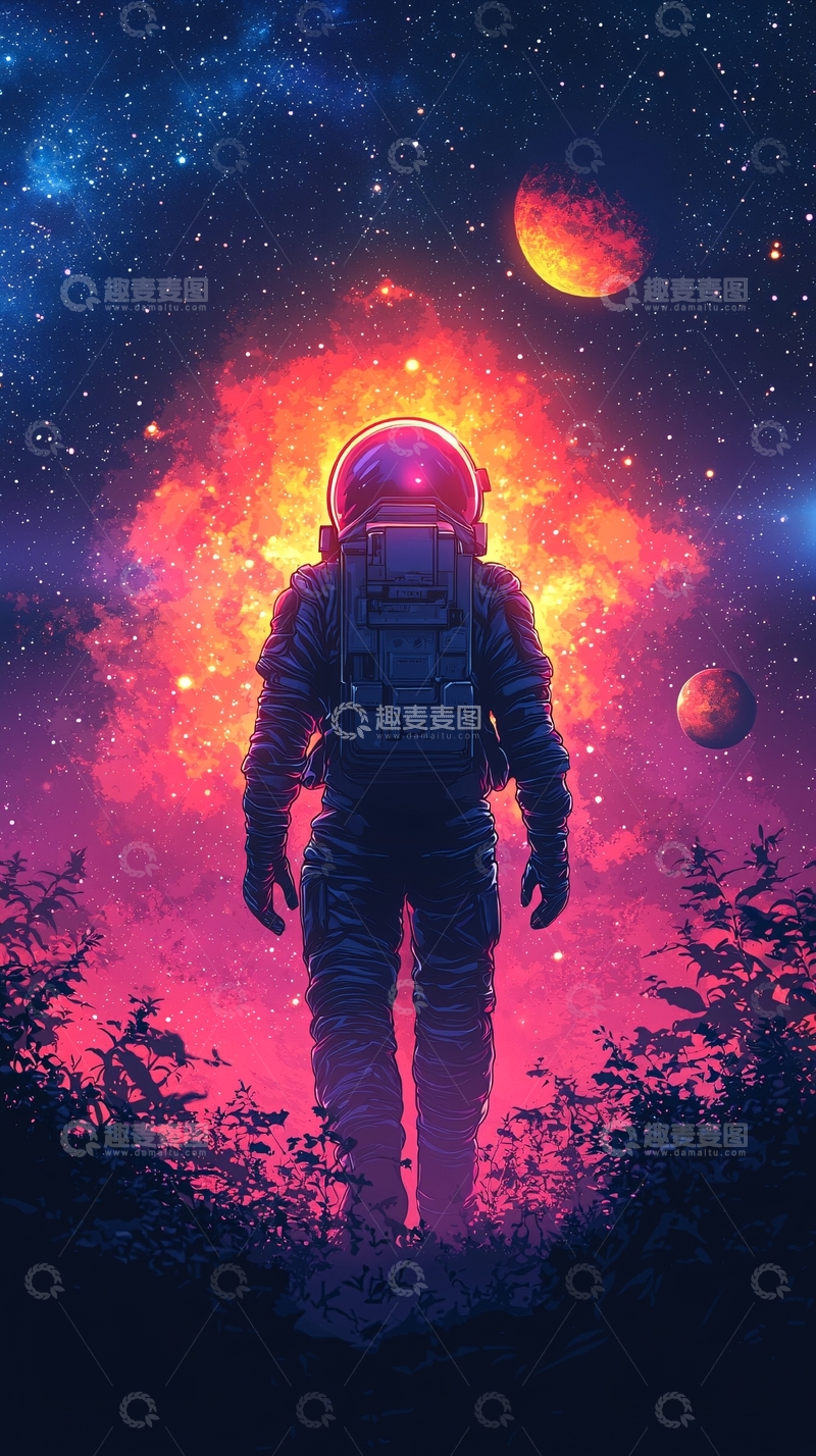 高清大图下载【趣麦麦图】宇航员