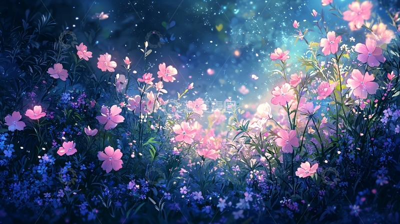 高清大图下载【趣麦麦图】梦幻花海