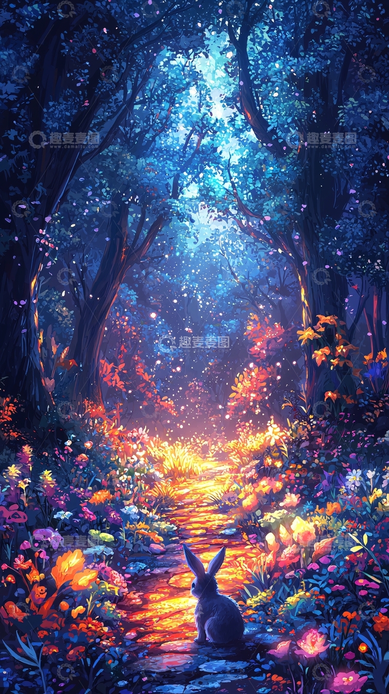 高清大图下载【趣麦麦图】梦幻森林小径