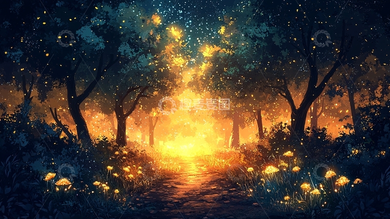 高清大图下载【趣麦麦图】梦幻森林小路71
