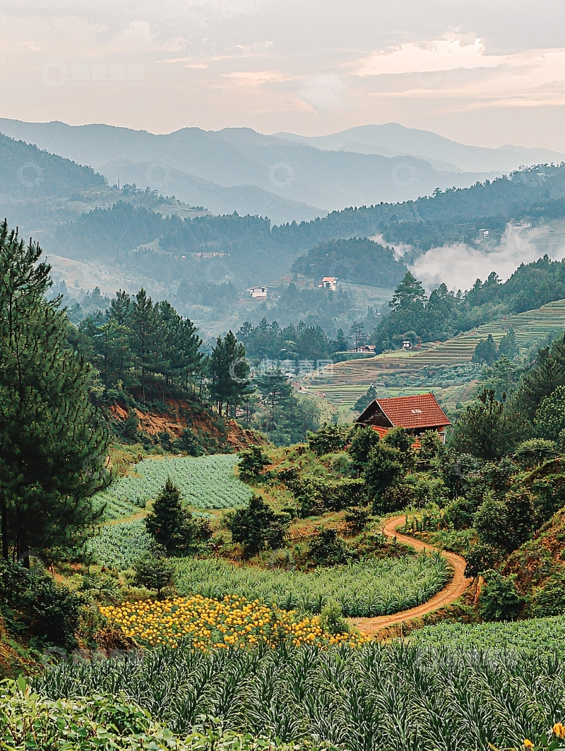 高清大图下载【趣麦麦图】山间小屋