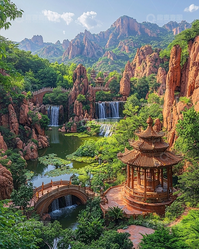 高清大图下载【趣麦麦图】山水园林景色