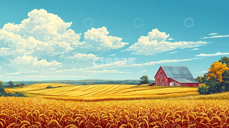 高清大图下载【趣麦麦图】田园风光282
