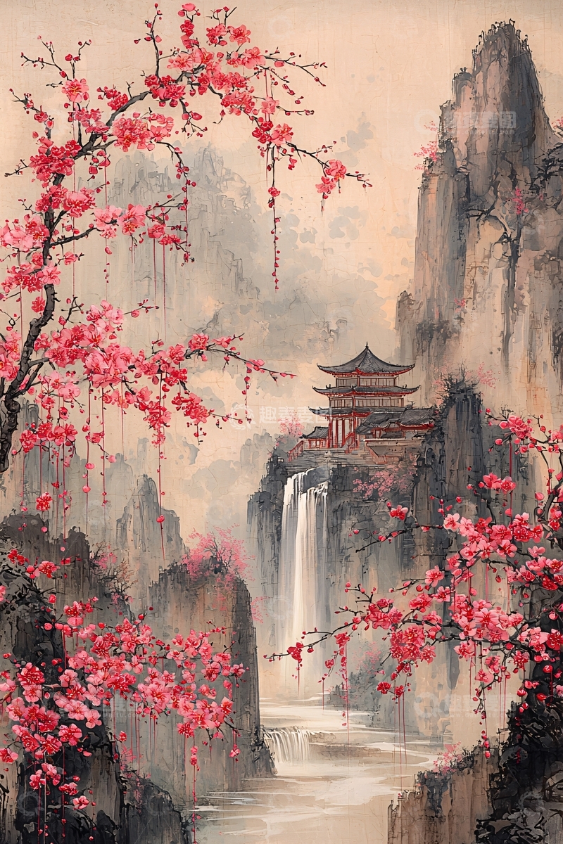 高清大图下载【趣麦麦图】水墨画山水